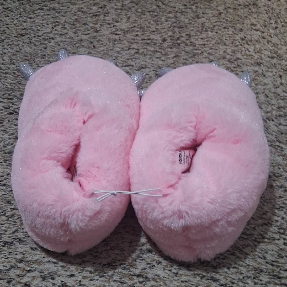 Pink Plush Slippers